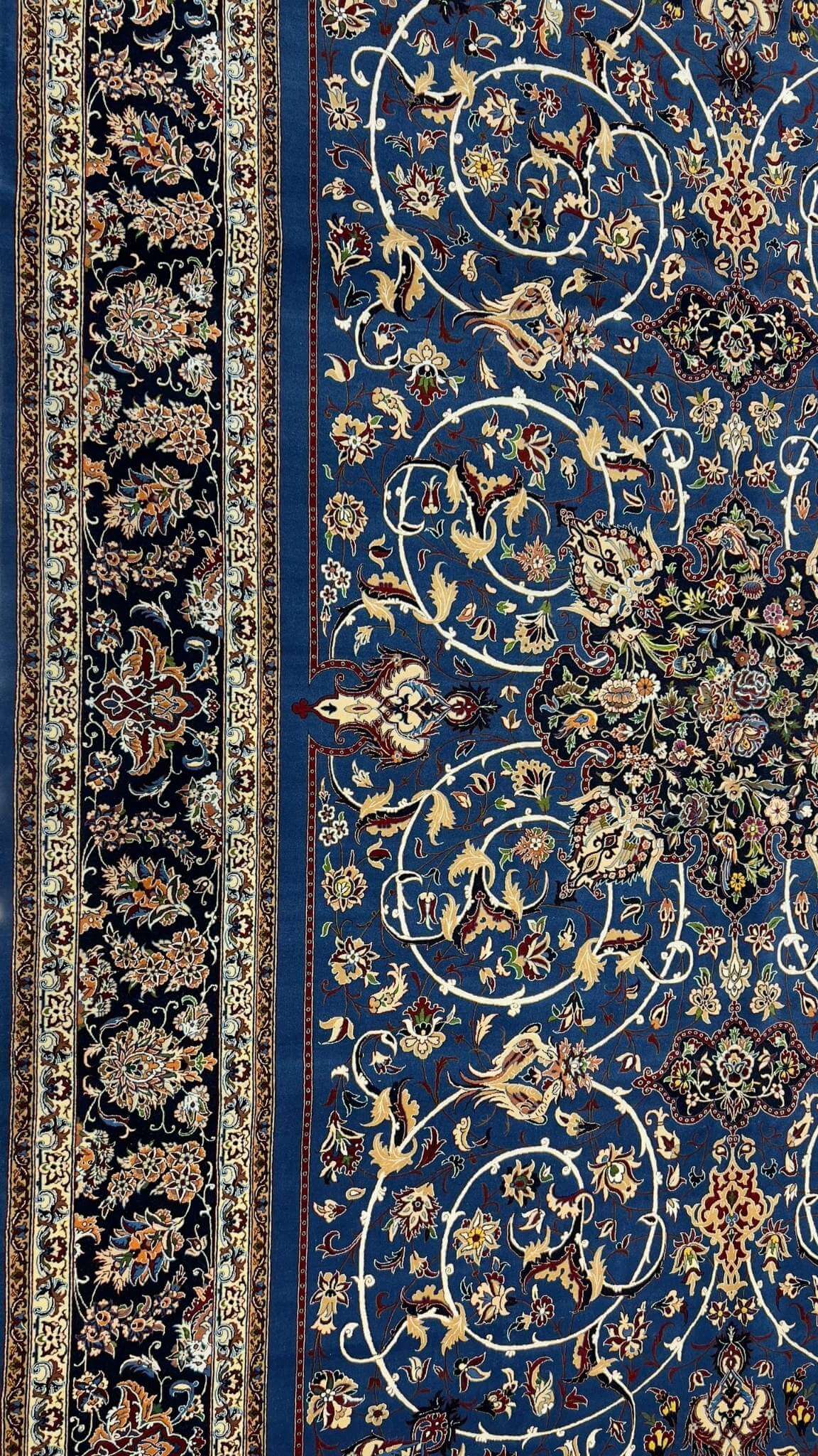 "Persian Seirafian rug with intricate craftsmanship and vivid natural dyes."